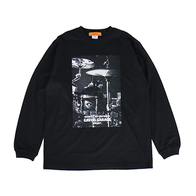 GAVIAL GARAGE GVL-GG-78 LS TEE ON THE DRUMS BLACK